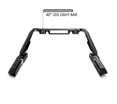 Vigor Roll Bar Kit-Black-VIRB05B-KIT-Weight:135 Lbs