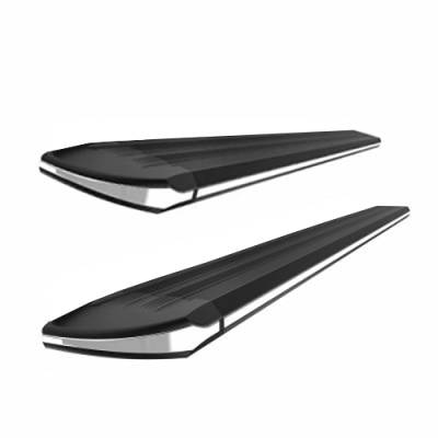 Exceed Running Boards-Black-EX-TY4 R-TE-Surface Finish:Powder-Coat