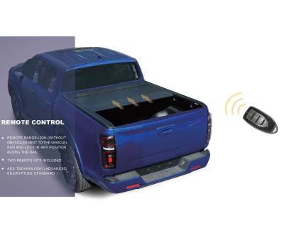 E-Roller Retractable Tonneau Cover-Black-ERCFO10-Dimension:71.26x18.11x15 Inches