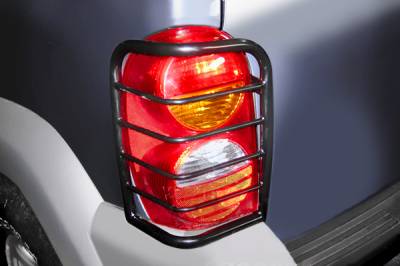 Tail Light Guards-Black-2002-2007 Jeep Liberty|Black Horse Off Road
