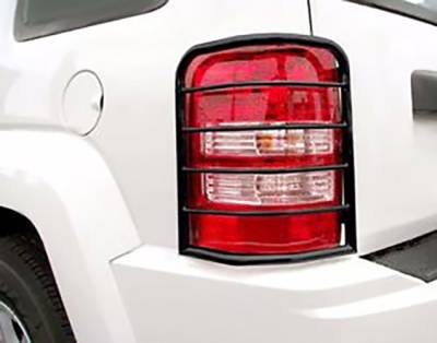 Tail Light Guards-Black-2008-2012 Jeep Liberty|Black Horse Off Road