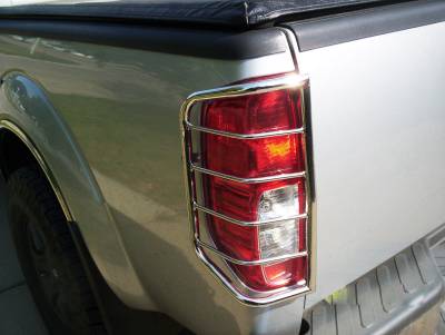 Tail Light Guards-Stainless Steel-2005-2021 Nissan Frontier|Black Horse Off Road