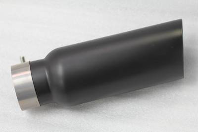 Muffler Tip-Black-MT-RR03BK-Includes step-by -step instructions and hardware.
