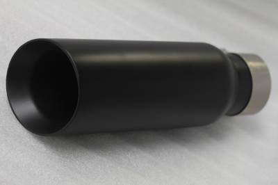 Muffler Tip-Black-MT-RR03BK-Material:Steel