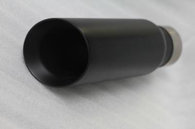 Muffler Tip-Black-MT-RR03BK-Surface Finish:Powder-Coat
