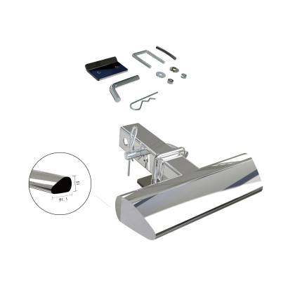 Rear Hitch Step-Stainless Steel-RAZ12S-Surface Finish:Polished
