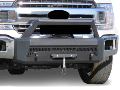 Armour III Heavy Duty Front Winch Bumper-Textured Black-AR3HD41NL-Material:Steel