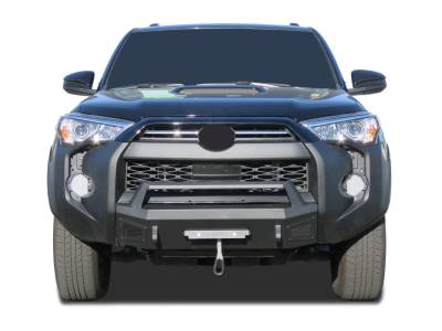 Armour III Heavy Duty Front Winch Bumper-Textured Black-2014-2023 Toyota 4Runner|Black Horse Off Road
