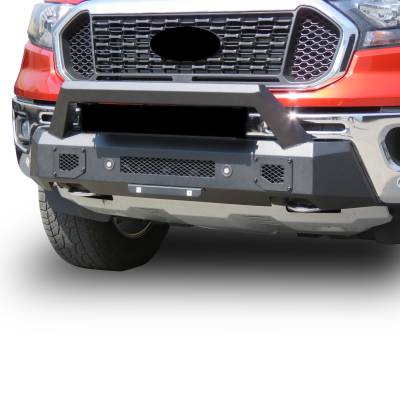 Armour III Light Duty Front Bumper-Textured Black-2019-2023 Ford Ranger|Black Horse Off Road