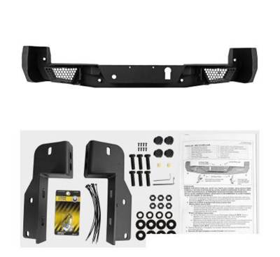 Armour Super Heavy Duty Rear Bumper-Matte Black-ARB-F217-KIT-Part Information:Includes 1 set of 4in cube lights