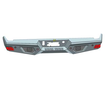 Armour Super Heavy Duty Rear Bumper-Matte Black-ARB-RA19-KIT-Part Information:Includes 1 set of 4in cube lights