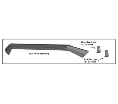 Armour II Heavy Duty Front Bumper Bull Nose Only-Matte Black-AFB-CO20-BN-Part Information:Bull Nose only