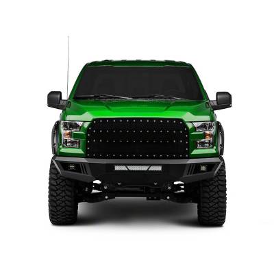 Armour Heavy Duty Front Bumper Kit-Matte Black-AFB-F115-KIT-Material:Steel