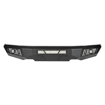 Armour Heavy Duty Front Bumper Kit-Matte Black-AFB-F115-KIT-Part Information:Includes 1 20in LED Light Bar, 2 sets of 4in cube lights
