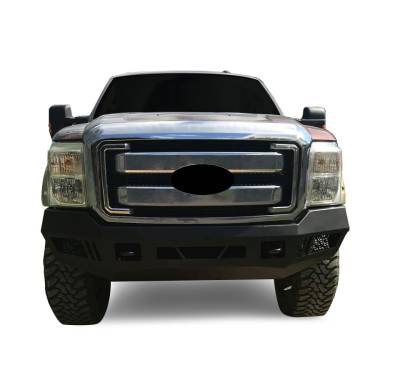 Armour Heavy Duty Front Bumper-Matte Black-AFB-F211-Style:Armour I Front Bumper