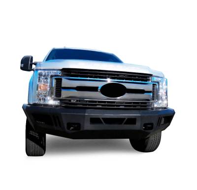 Armour Heavy Duty Front Bumper-Matte Black-AFB-F217-Material:Steel
