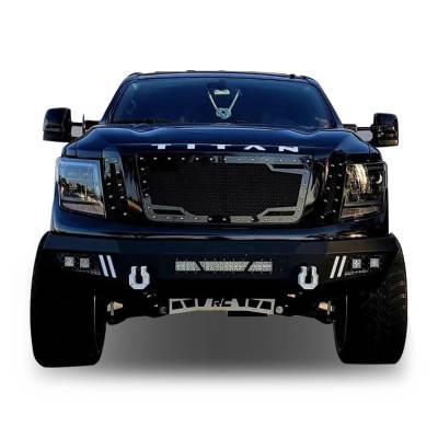 Armour Heavy Duty Front Bumper Kit-Matte Black-AFB-NITI-KIT-Weight:143 Lbs