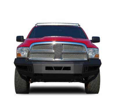 Armour Heavy Duty Front Bumper-Matte Black-AFB-RA09-Material:Steel