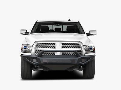 Armour II Heavy Duty Front Bumper-Matte Black-AFB-RA10-Material:Steel