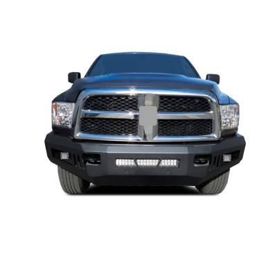 Armour Heavy Duty Front Bumper Kit-Matte Black-AFB-RA25-10-KIT-Material:Steel