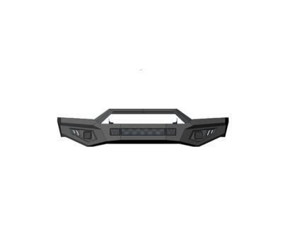 Armour II Heavy Duty Front Bumper-Matte Black-AFB-SI19-Part Information:Full Set (Bumper, Bull Nose, & Skid Plate)