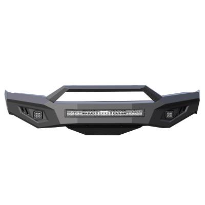 Armour II Heavy Duty Front Bumper Kit-Matte Black-AFB-SI19-K2-Style:Armour II Front Bumper