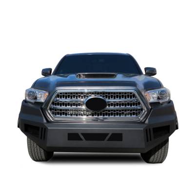 Armour Heavy Duty Front Bumper-Matte Black-AFB-TA16-Material:Steel