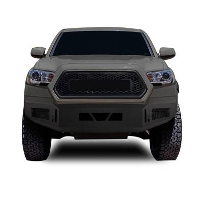 Armour Heavy Duty Front Bumper-Matte Black-AFB-TA16-Style:Armour I Front Bumper