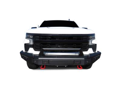 Armour II Heavy Duty Modular Front Bumper-Matte Black-AFB-SI23-Material:Steel