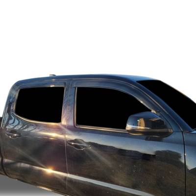 Black Horse Off Road - Black Horse Off Road [BHOR] |Tape On Raind Guard/Wind Deflectors|2016-2023 Toyota Tacoma Crew Cab|Smoke,4Pcs|#141648 - Image 14