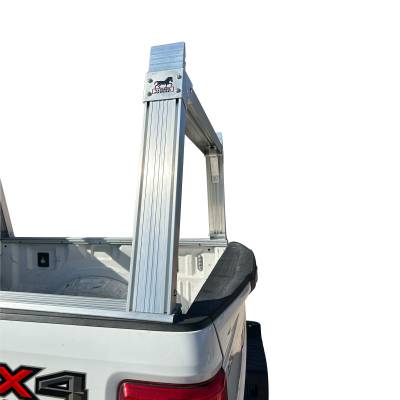 Black Horse Off Road - Base K2 Rack-6.5' Bed Silver Aluminum- All 3/4-ton trucks with 6.4ft to 6.7ft bed length|Black Horse off Road - Image 10