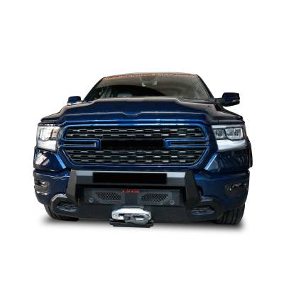 Black Horse Off Road - ARMOUR III Heavy Duty Front Winch Bumper-Textured Black-2019-2023 Ram 1500|Black Horse Off Road - Image 9