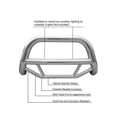 Black Horse Off Road - MAX Bull Bar-Stainless Steel-2008-2012 Nissan Pathfinder|Black Horse Off Road - Image 3