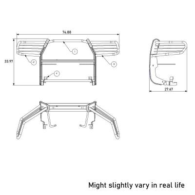 Black Horse Off Road - Grille Guard-Black-2016-2023 Toyota Tacoma|Black Horse Off Road - Image 8