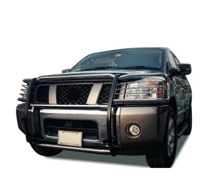 Grille Guard-Stainless Steel-Armada/Titan/Titan|Black Horse Off Road