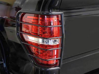 Tail Light Guards-Black-F-250/F-350/F-450/F-550 Super Duty|Black Horse Off Road