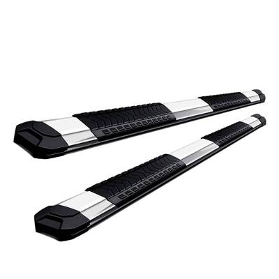 CUTLASS Running Boards-Stainless Steel-2004-2008 Ford F-150 Super Cab|Black Horse Off Road