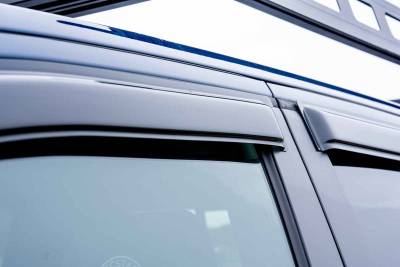 Black Horse Off Road - Black Horse Off Road [BHOR] |Tape On Rain Guard/Wind Deflectors|2006-2009 Hummer H3 |Smoke,4Pcs|#14-94501 - Image 2