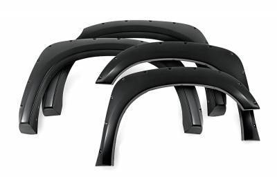 Black Horse Off Road - FENDER FLARES RIVETED Style-Black-2004-2015 Nissan Titan|Black Horse Off Road - Image 4