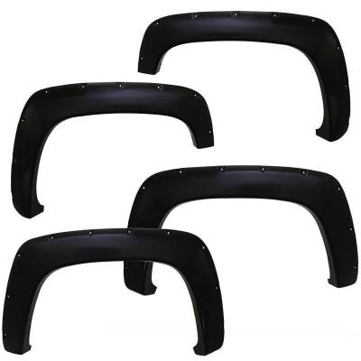 Black Horse Off Road - FENDER FLARES RIVETED Style-Black-2004-2015 Nissan Titan|Black Horse Off Road - Image 5