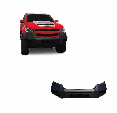 ARMOUR Heavy Duty Front Bumper-Satin Black-2015-2020 Chevrolet Colorado|Black Horse Off Road