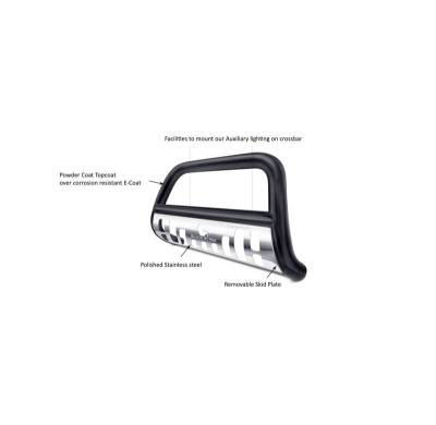Black Horse Off Road - Bull Bar-Black-2007-2009 Chrysler Aspen/2004-2009 Dodge Durango|Black Horse Off Road - Image 3