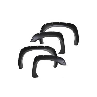 Black Horse Off Road - FENDER FLARES RIVETED Style-Black-2007-2013 Toyota Tundra|Black Horse Off Road - Image 2
