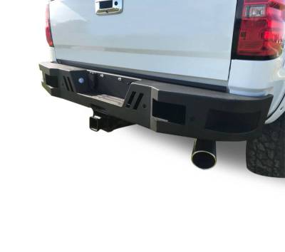 Black Horse Off Road - ARMOUR Super Heavy Duty Rear Bumper-Matte Black-2011-2019 GMC Sierra 2500 HD/2011-2019 GMC Sierra 3500 HD/2011-2019 Chevrolet Silverado 2500 HD/2011-2019 Chevrolet Silverado 3500 HD|Black Horse Off Road - Image 2