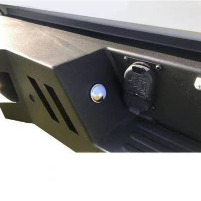 Black Horse Off Road - ARMOUR Super Heavy Duty Rear Bumper-Matte Black-2011-2019 GMC Sierra 2500 HD/2011-2019 GMC Sierra 3500 HD/2011-2019 Chevrolet Silverado 2500 HD/2011-2019 Chevrolet Silverado 3500 HD|Black Horse Off Road - Image 9
