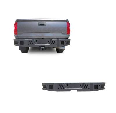 ARMOUR Super Heavy Duty Rear Bumper-Matte Black-2014-2021 Toyota Tundra|Black Horse Off Road