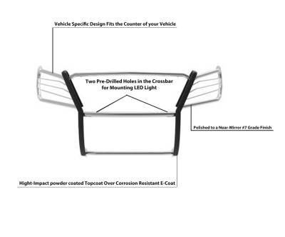 Black Horse Off Road - Grille Guard-Stainless Steel-2015-2024 Ford F-150|Black Horse Off Road - Image 7