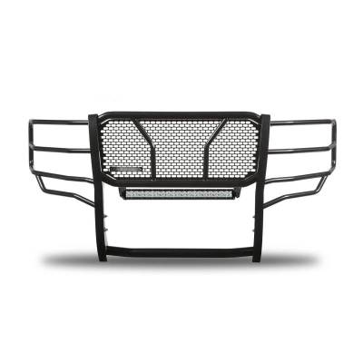 RUGGED Heavy Duty Grille Guard With 20" Double Row LED Light-Black-Silverado 1500 LD/Silverado 1500|Black Horse Off Road