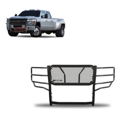 RUGGED HD Grille Guard-Black-Silverado 3500 HD/Silverado 2500 HD|Black Horse Off Road