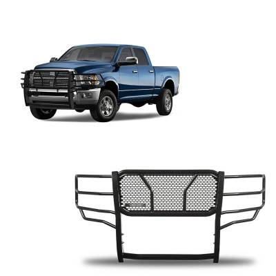 RUGGED HD Grille Guard-Black-Ram 2500/Ram 3500|Black Horse Off Road